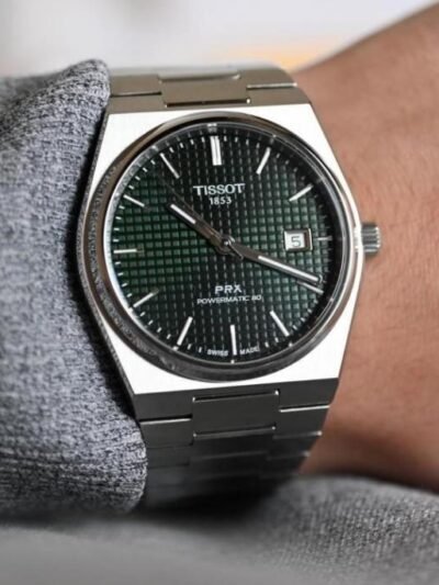 Tisso_t 1853 Prx Powermatic Quartz dark green