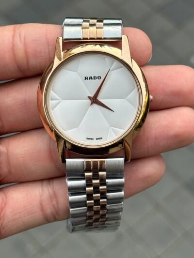 RADo SLIM Dual Tone Strap White Dial