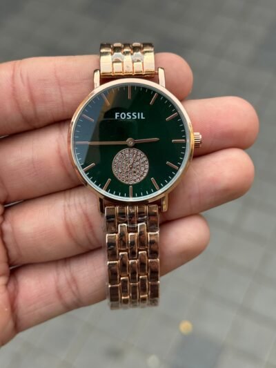 *Product name :* F0ssil Jacqueline Womens Rose Gold Green Dial